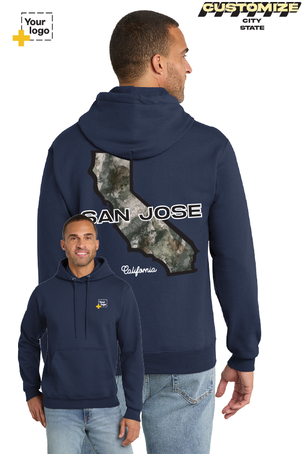 Custom Core Fleece Pullover Hooded Sweatshirt - Terra Camo